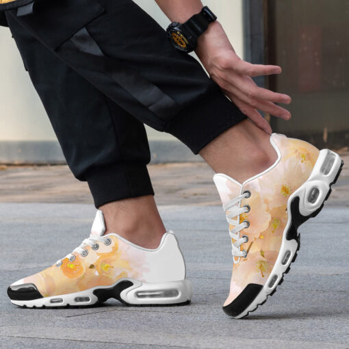 Yellow Sakura Flowers Cushion Air Sneakers - Image 2