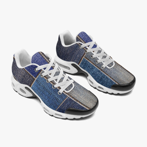 Blue Denim Patchwork Cushion Air Sneakers