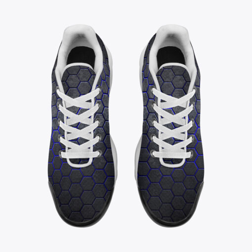 Hexagons Blue Glow Cushion Air Sneakers - Image 6