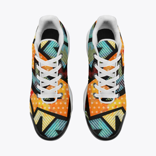 Cloth Geometric Cushion Air Sneakers - Image 6