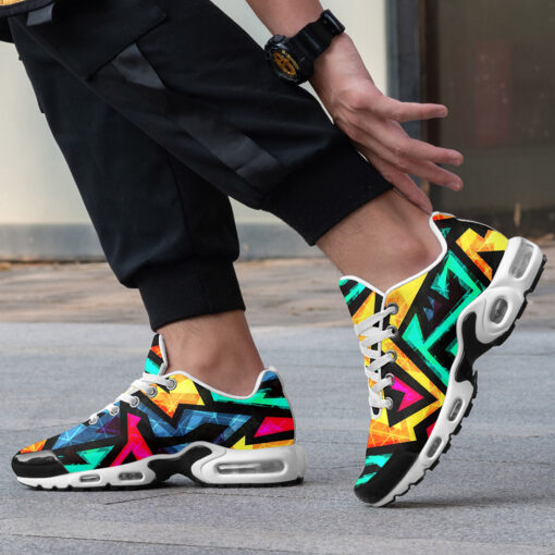 Bright Geometric Cushion Air Sneakers - Image 2