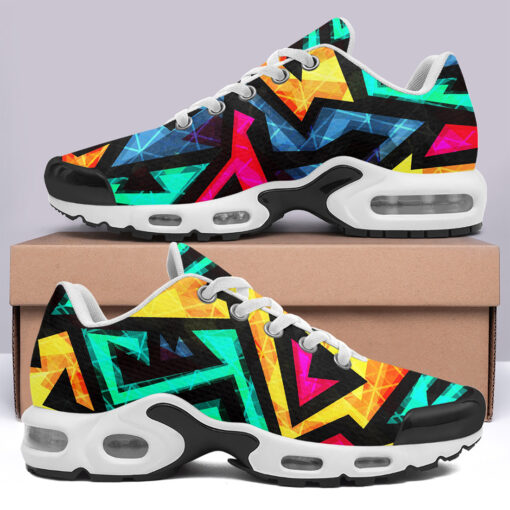 Bright Geometric Cushion Air Sneakers - Image 3