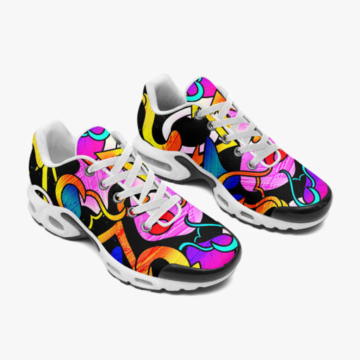 Bright Graffiti Cushion Air Sneakers