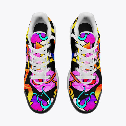 Bright Graffiti Cushion Air Sneakers - Image 6