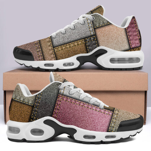 Denim Patchwork Cushion Air Sneakers - Image 3