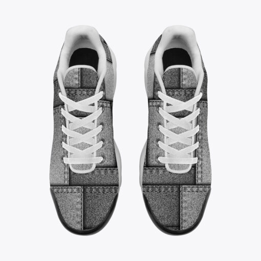 Denim Patchwork Cushion Air Sneakers - Image 6