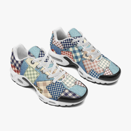 Cloth Patchwork Art Cushion Air Sneakers