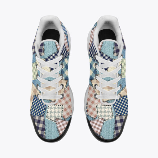 Cloth Patchwork Art Cushion Air Sneakers - Image 6