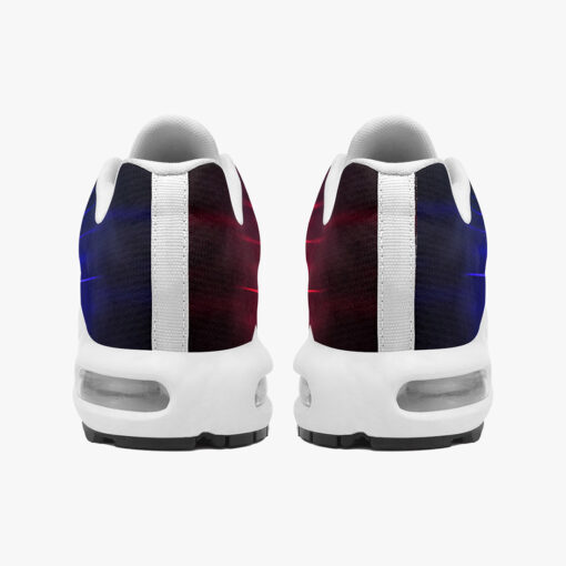 Red Blue Smoke Neon Light Cushion Air Sneakers - Image 5