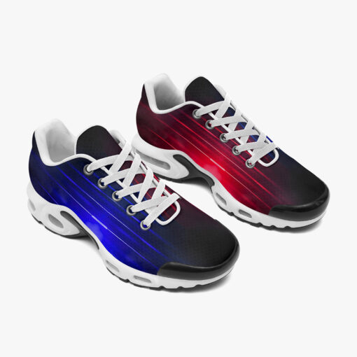 Red Blue Smoke Neon Light Cushion Air Sneakers