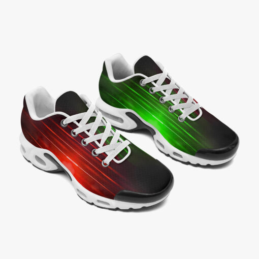 Red Green Smoke Neon Light Cushion Air Sneakers