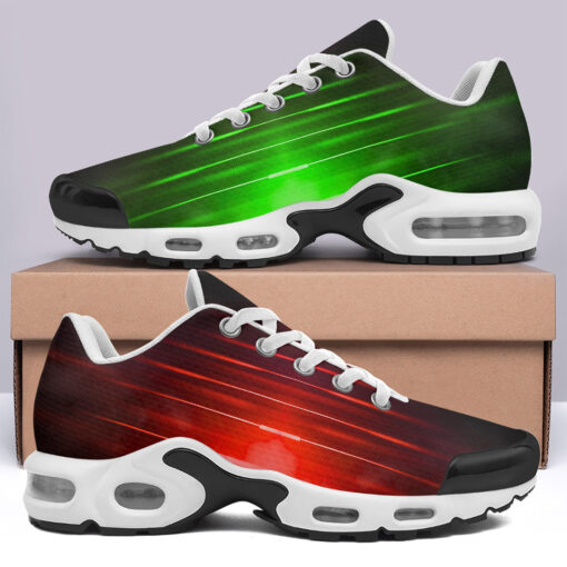 Red Green Smoke Neon Light Cushion Air Sneakers - Image 3