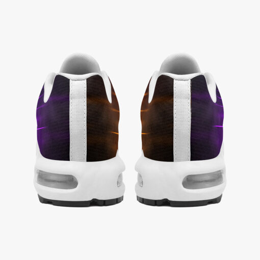 Violet Orange Smoke Neon Light Cushion Air Sneakers - Image 5