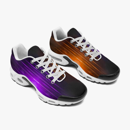 Violet Orange Smoke Neon Light Cushion Air Sneakers