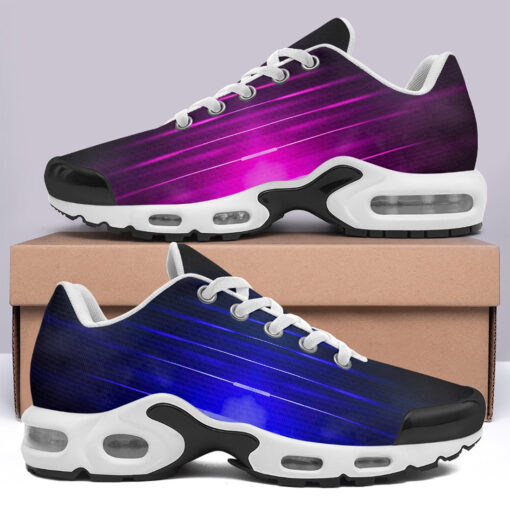 Blue Pink Smoke Neon Light Cushion Air Sneakers - Image 3