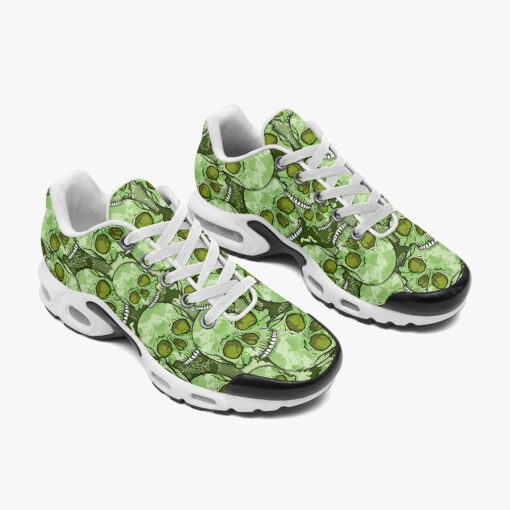 Green Skulls Camouflage Cushion Air Sneakers