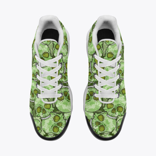 Green Skulls Camouflage Cushion Air Sneakers - Image 6