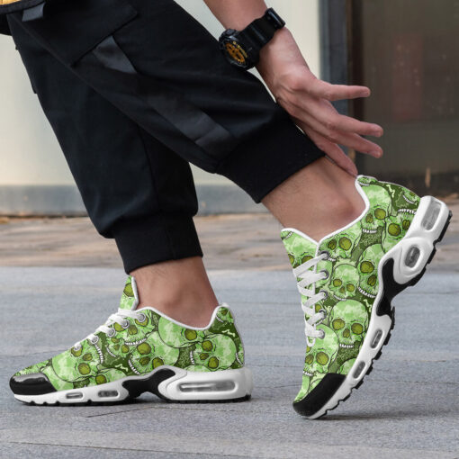 Green Skulls Camouflage Cushion Air Sneakers - Image 2