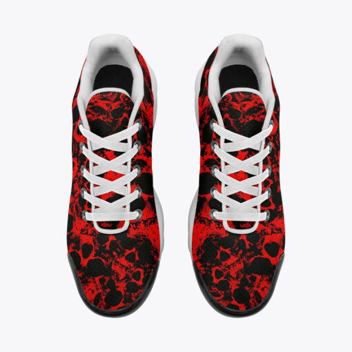 Red Skulls Grunge Cushion Air Sneakers - Image 6