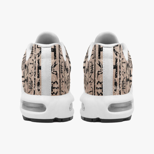 Egyptian Hieroglyphs Grunge Cushion Air Sneakers - Image 5