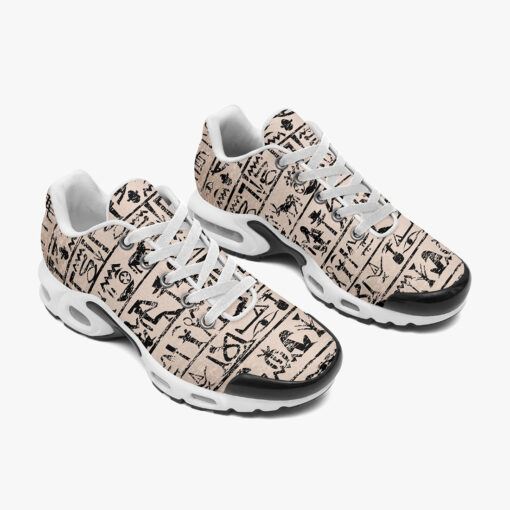 Egyptian Hieroglyphs Grunge Cushion Air Sneakers