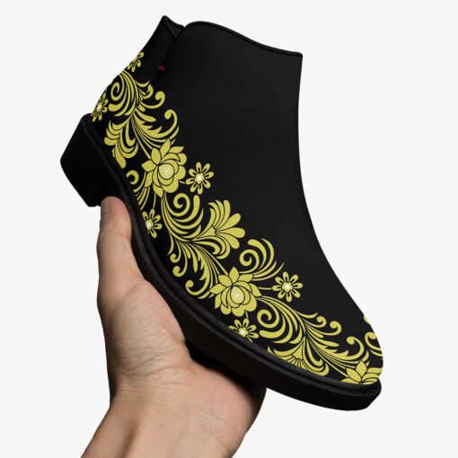 Floral Border Fashion Boots - Image 3