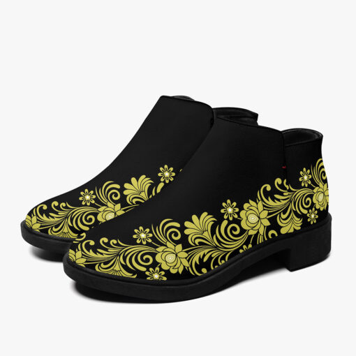 Floral Border Fashion Boots - Image 5