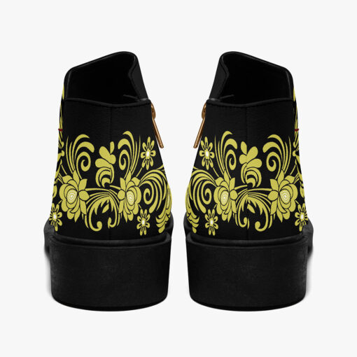 Floral Border Fashion Boots - Image 6