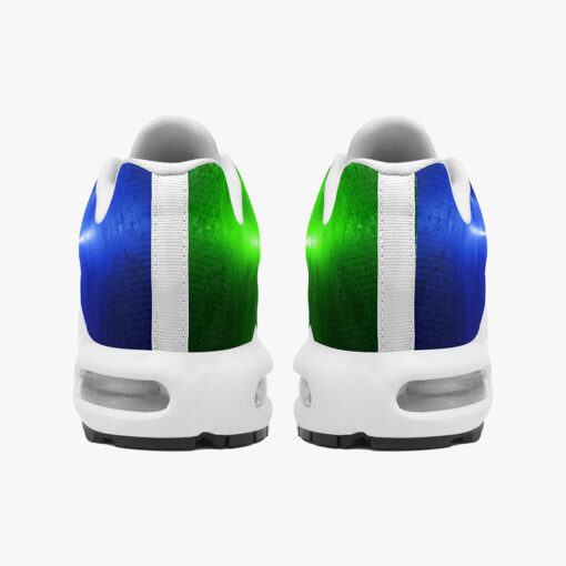 Blue Green Sci-Fi Neon Light Cushion Air Sneakers - Image 5