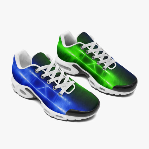 Blue Green Sci-Fi Neon Light Cushion Air Sneakers