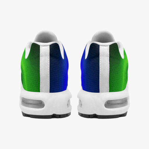 Green Blue Futuristic Neon Cushion Air Sneakers - Image 5