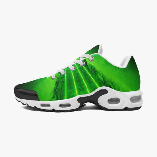 Green Blue Futuristic Neon Cushion Air Sneakers - Image 4