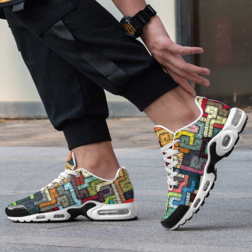 Ethnic Tribal Motifs Bohemian Cushion Air Sneakers - Image 2