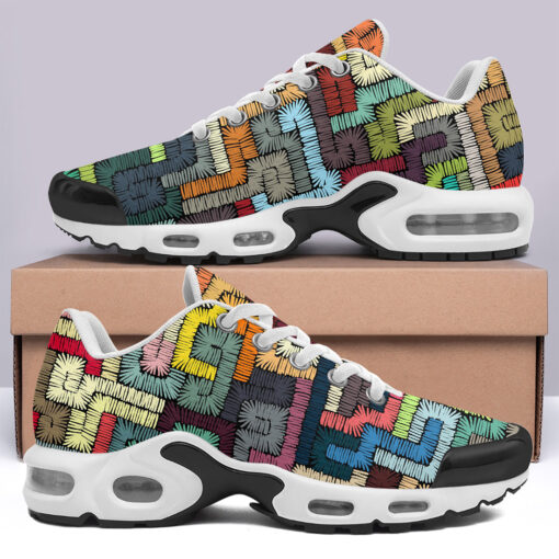 Ethnic Tribal Motifs Bohemian Cushion Air Sneakers - Image 3