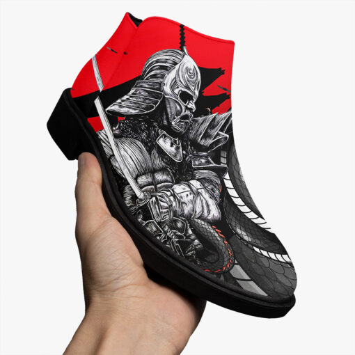 Japanese Dragon and Samurai Fashion Boots - Image 3