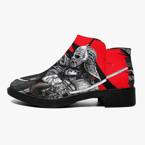 Japanese Dragon and Samurai Fashion Boots - Image 4