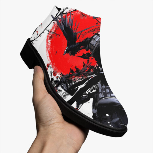 Samurai Sakura Red Sun Fashion Boots - Image 3