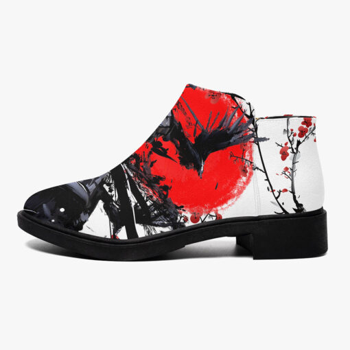 Samurai Sakura Red Sun Fashion Boots - Image 4