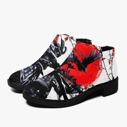 Samurai Sakura Red Sun Fashion Boots - Image 5