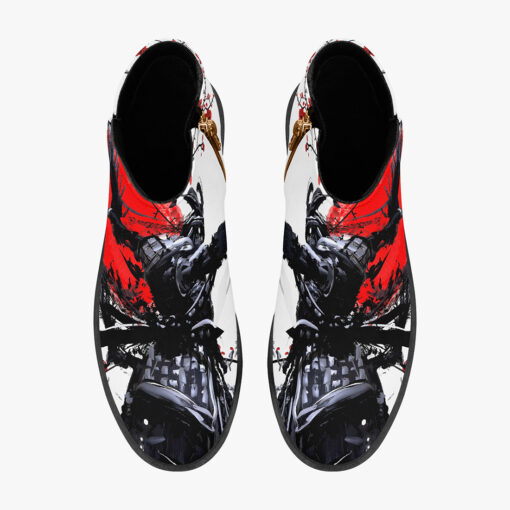 Samurai Sakura Red Sun Fashion Boots - Image 7