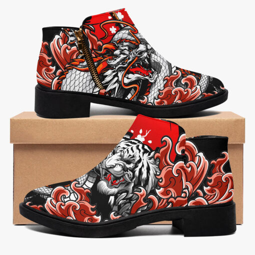 Dragon Tiger Fight Fashion Boots - Image 2