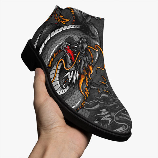 Fantasy Japanese Dragon Fashion Boots - Image 3