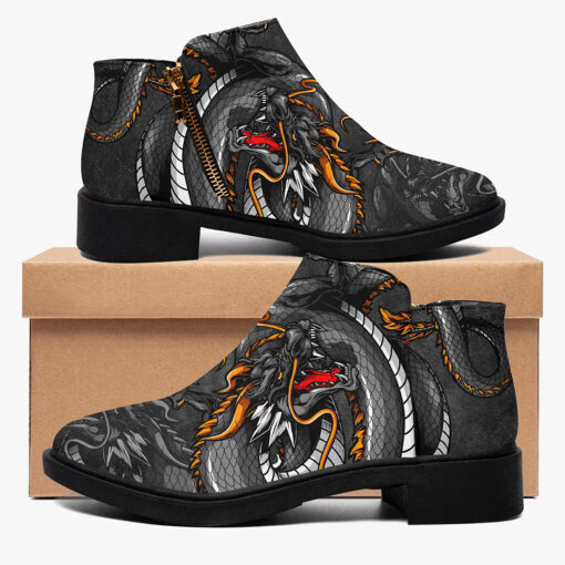 Fantasy Japanese Dragon Fashion Boots - Image 2