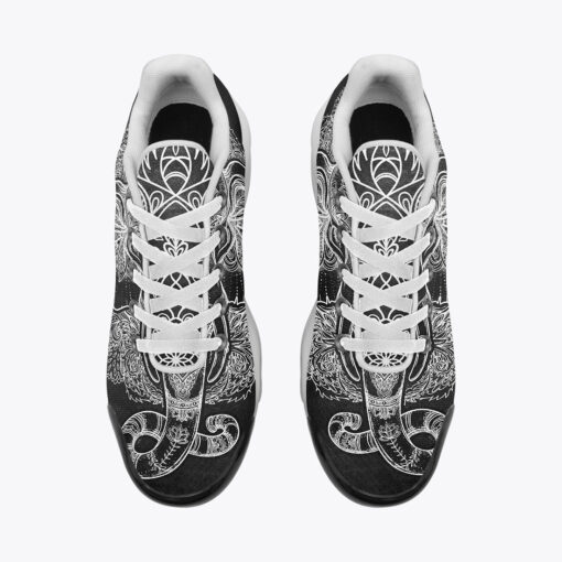 Tribal Elephant Over Mandala Cushion Air Sneakers - Image 6