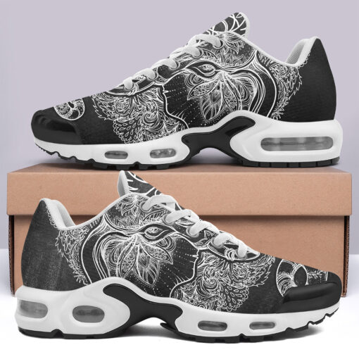 Tribal Elephant Over Mandala Cushion Air Sneakers - Image 3