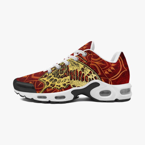 Golden Butterfly on Red Cushion Air Sneakers - Image 4