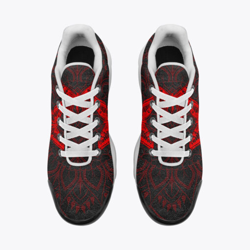 Red Mandala And Butterfly Cushion Air Sneakers - Image 6