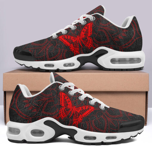 Red Mandala And Butterfly Cushion Air Sneakers - Image 3