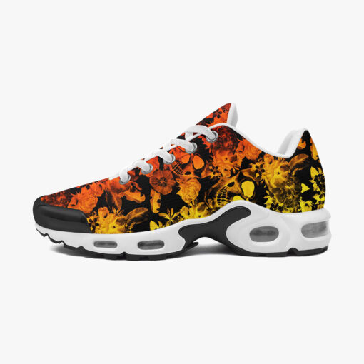 Yellow Red Skulls Flowers Cushion Air Sneakers - Image 4