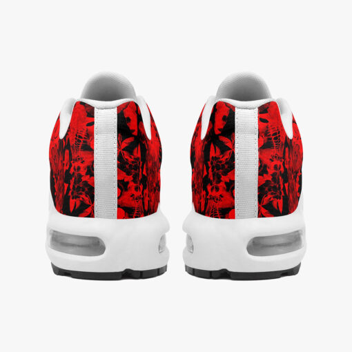 Red Skulls Flowers Cushion Air Sneakers - Image 5